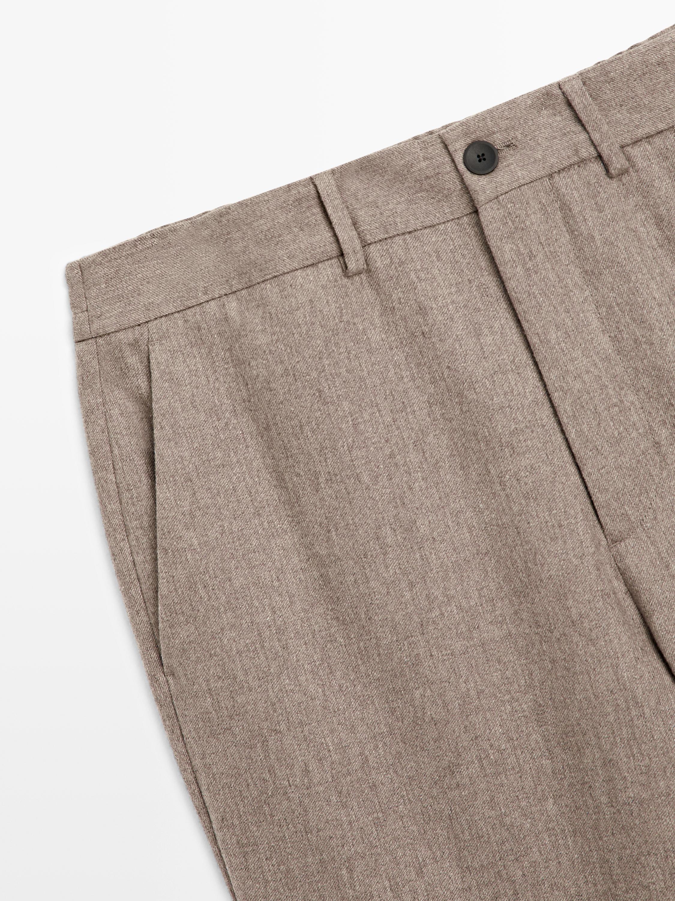 Wool blend stretch trousers - LIMITED